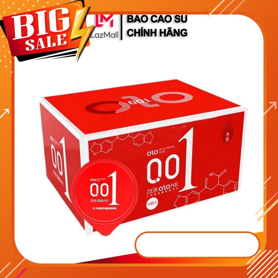 Bao cao su OLO 001 Đỏ Passionate Factor, bcs siêu mỏng, truyền nhiệt nhanh, nhiều ɡel bôi trơn chính hãng
