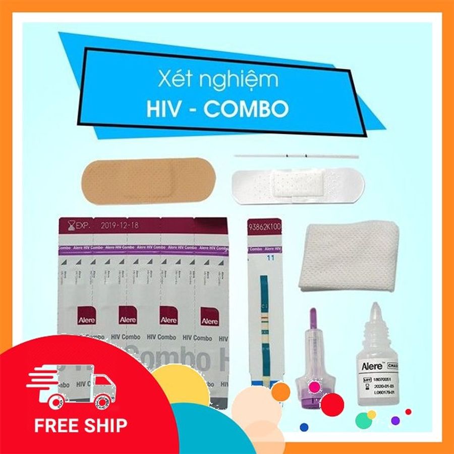 (Che Tên Khi Giao) Combo Test Xét Nghiệm Nhanh HIV Bảo Mật Tuyệt Đối