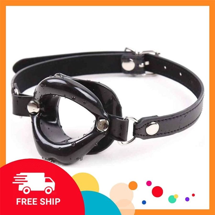 (Che Tên Khi Giao) Ball Gag Khóa Hàm Hình Môi Cao Cấp Bảo Đảm