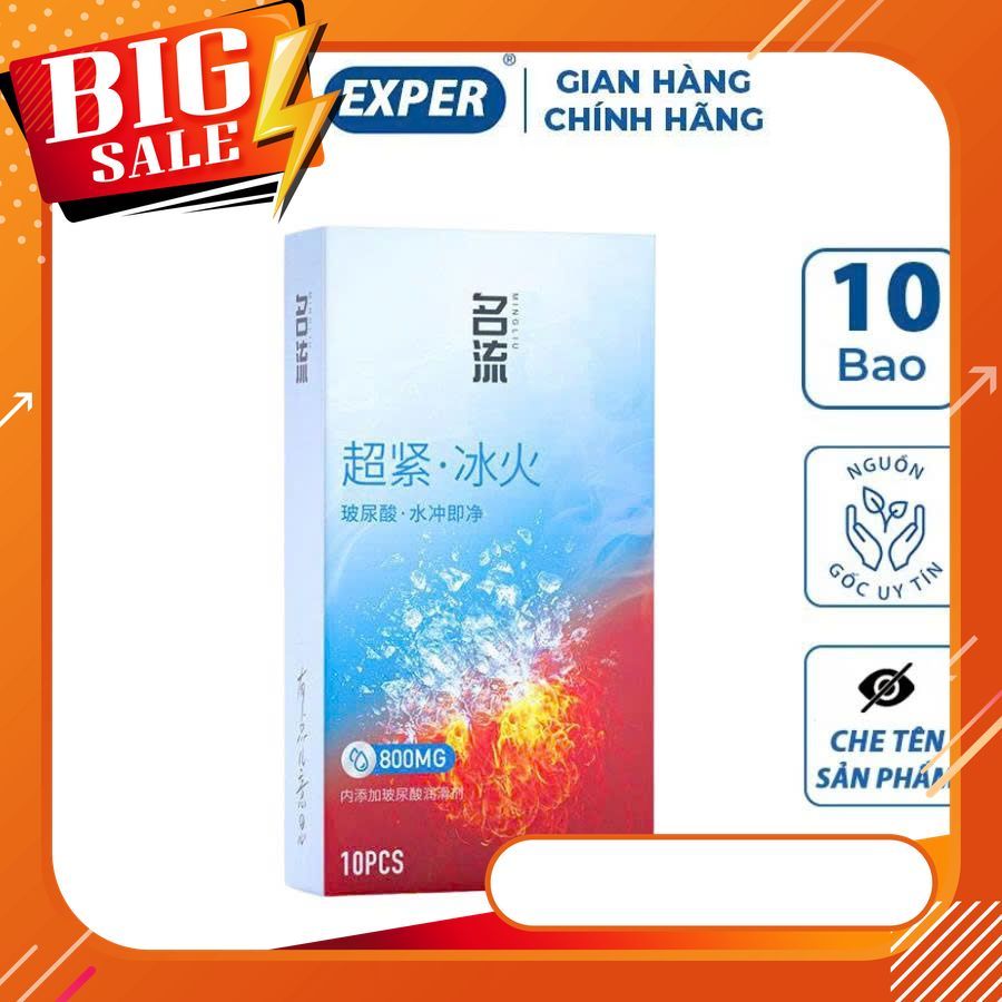 Bao cao su size nhỏ 45mm Băng Lửa SMALL nhiều ɡel 800mg, bcs size nhỏ 45mm siêu mỏng kéo dài quan hệ