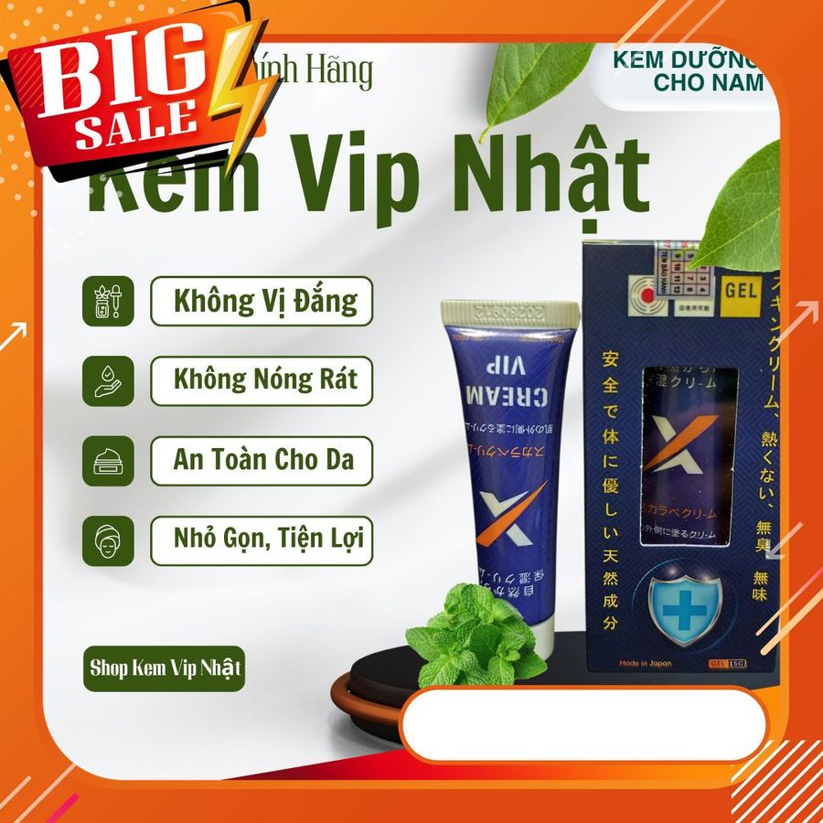 [HÀNG CHÍNH HÃNG] - X Cream Vip Japan - Kem Vip Nhật - Kem Bôi Nhật Tăng Cường SL Nam Giới