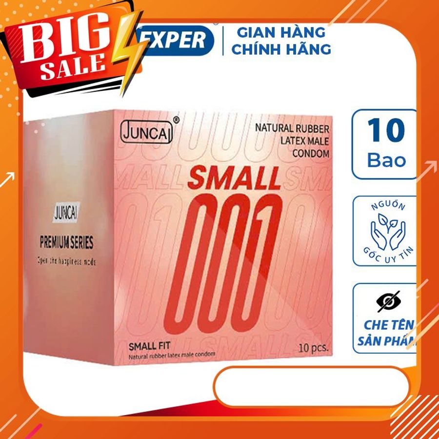 Bao cao su size nhỏ 48mm JUNCAI SMALL FIT , bcs size nhỏ 48mm siêu mỏng kéo dài quan hệ 797685