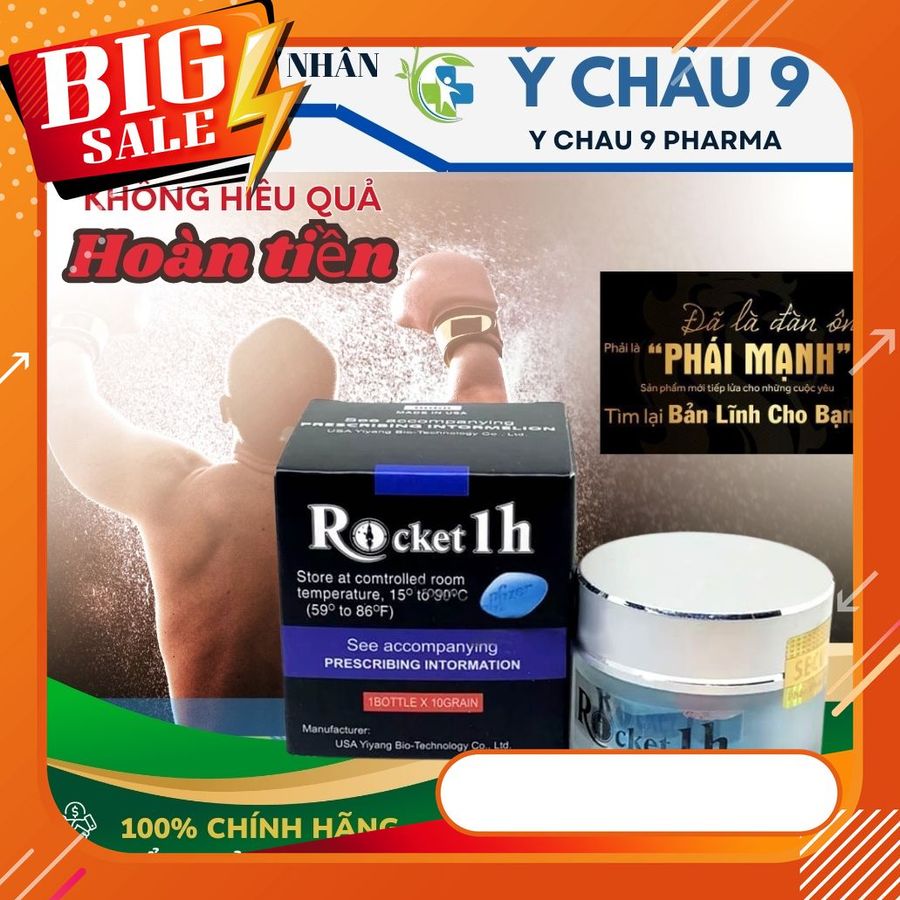 Rocket 1H viên uống hỗ trợ tăng cường sức khỏe và sinh lực cho Nam Giới