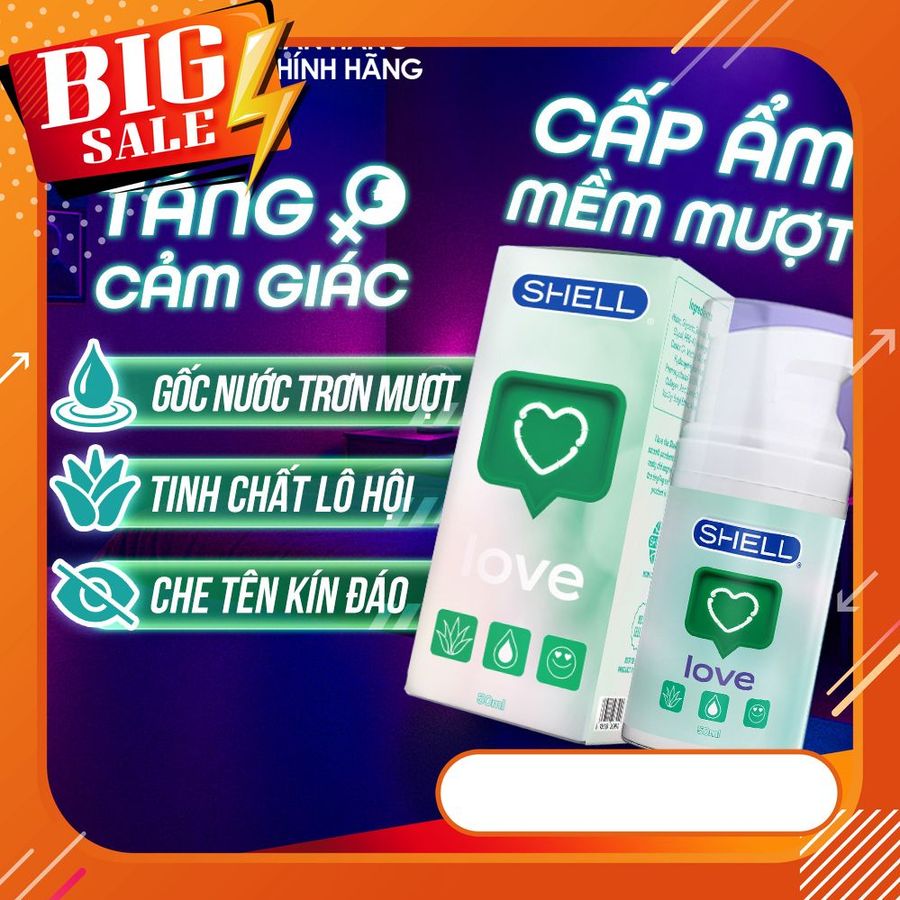 [CHÍNH HÃNG] Gel Tăng Cảm Xúc Shell Love Green Lô Hội 50ml – Dưỡng Ẩm Mượt Mà, Dễ Dàng Rửa Sạch