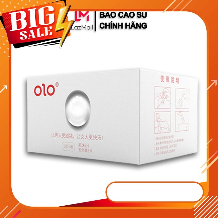 Bao Cao Su OLO Premium White Edition Kèm Bi Silicon – Dòng Siêu Mỏng Hỗ Trợ Tăng Kích Thước & Tăng Trải Nghiệm