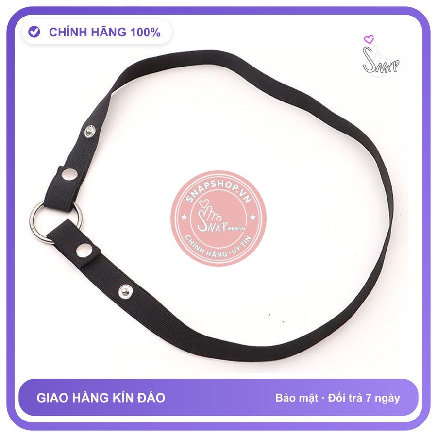 (Che Tên Khi Giao) Dây Đeo Cố Định Khoá Dương Vật Hộp Trắng Kín