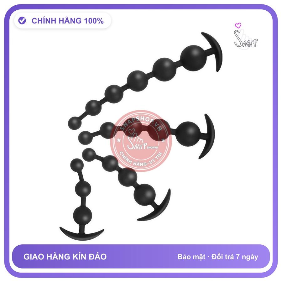 (Che Tên Khi Giao) Plug Dạng Chuỗi Hạt Silicon Nhiều Size - Snapshop
