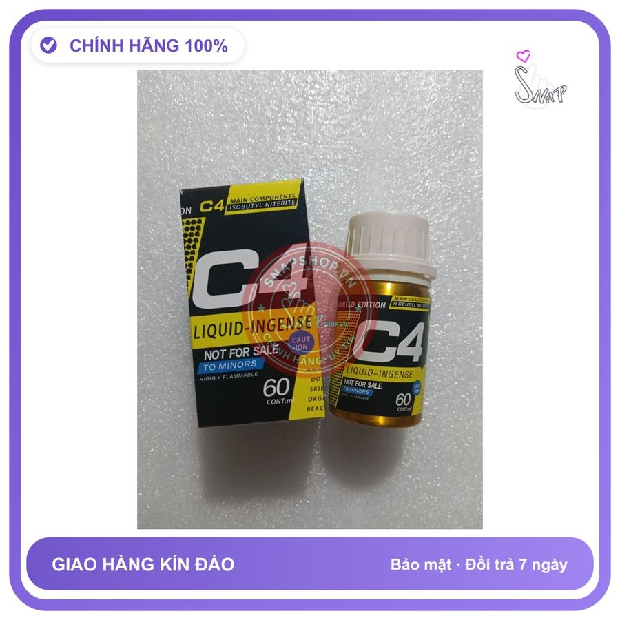(Che Tên Khi Giao) Popper khô c4 60ml, giúp tăng cường sinh lý nam nữ, tăng hương phấn - Snapshop