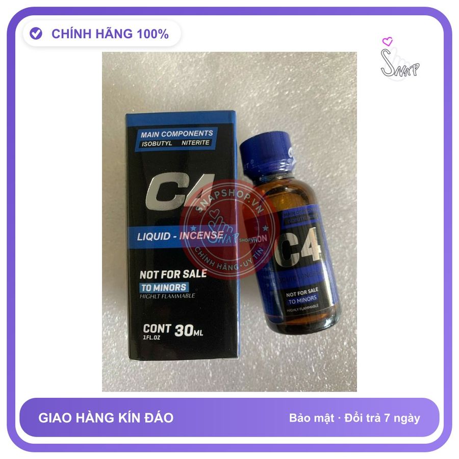 (Che Tên) Chai hít Popper 30ml , giúp tăng cảm giác cho nam nữ, bao phê Cao Cấp Bảo Đảm