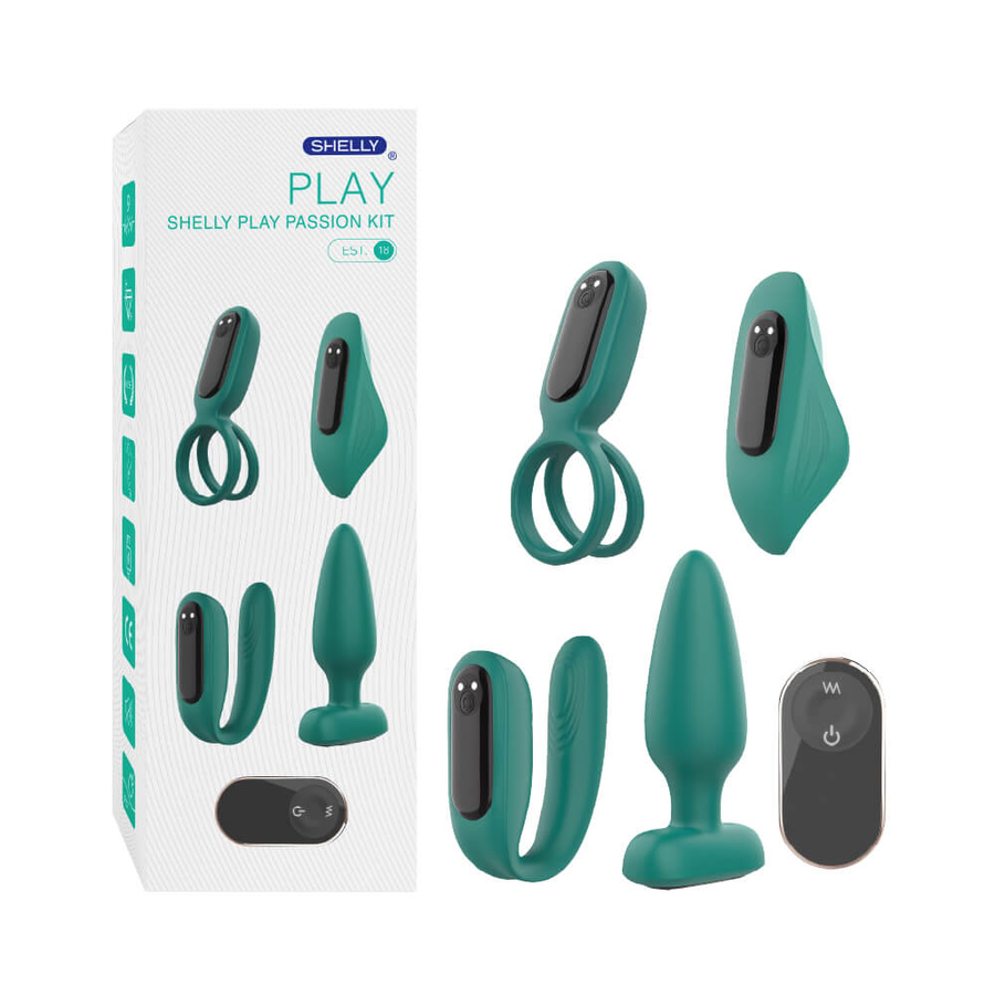 Bộ dụng cụ 4 món kích thích Shelly Play Passion Kit 662162