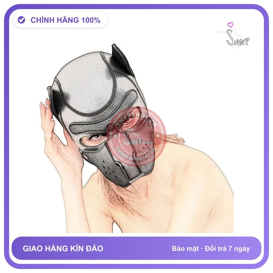 (Che Tên) Mặt Nạ Chó Puppy Cosplay Size Lớn Hỗ Trợ 24/7