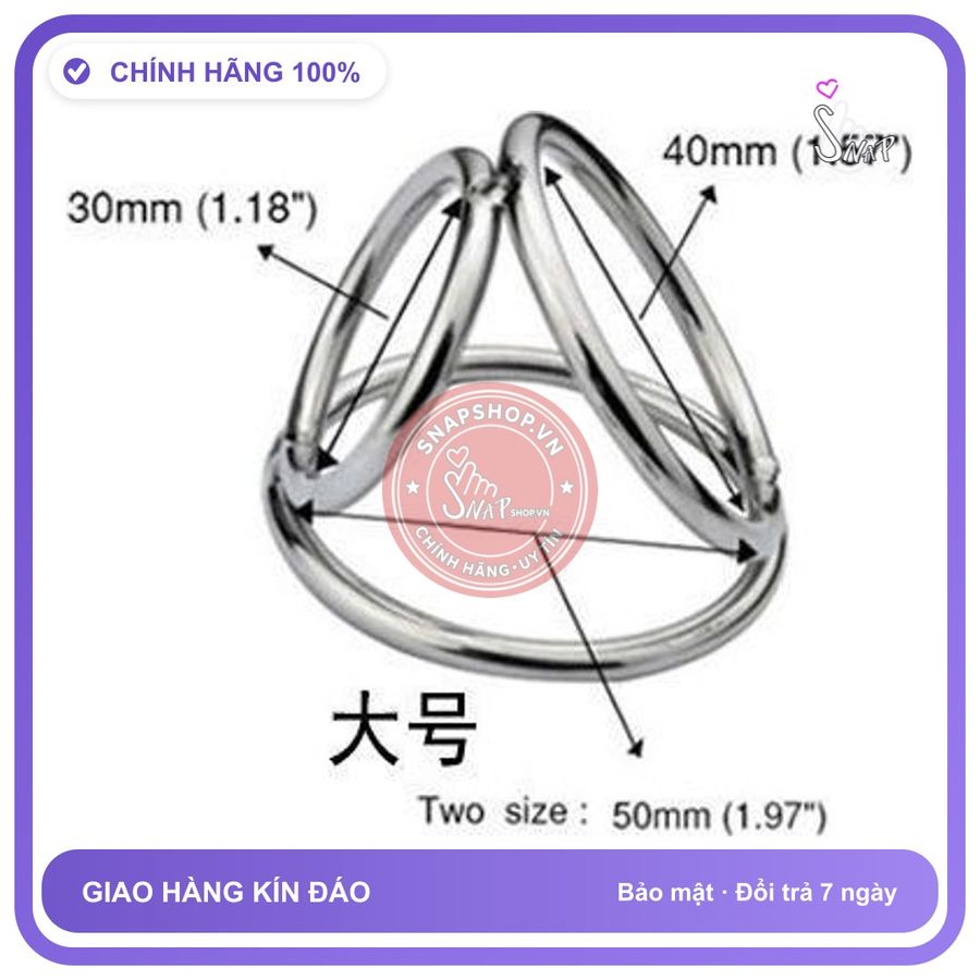 (Che Tên) Vòng đeo dương vật inox cao cấp không ra ten, bền bỉ , che tên Giao Nhanh Toàn Quốc