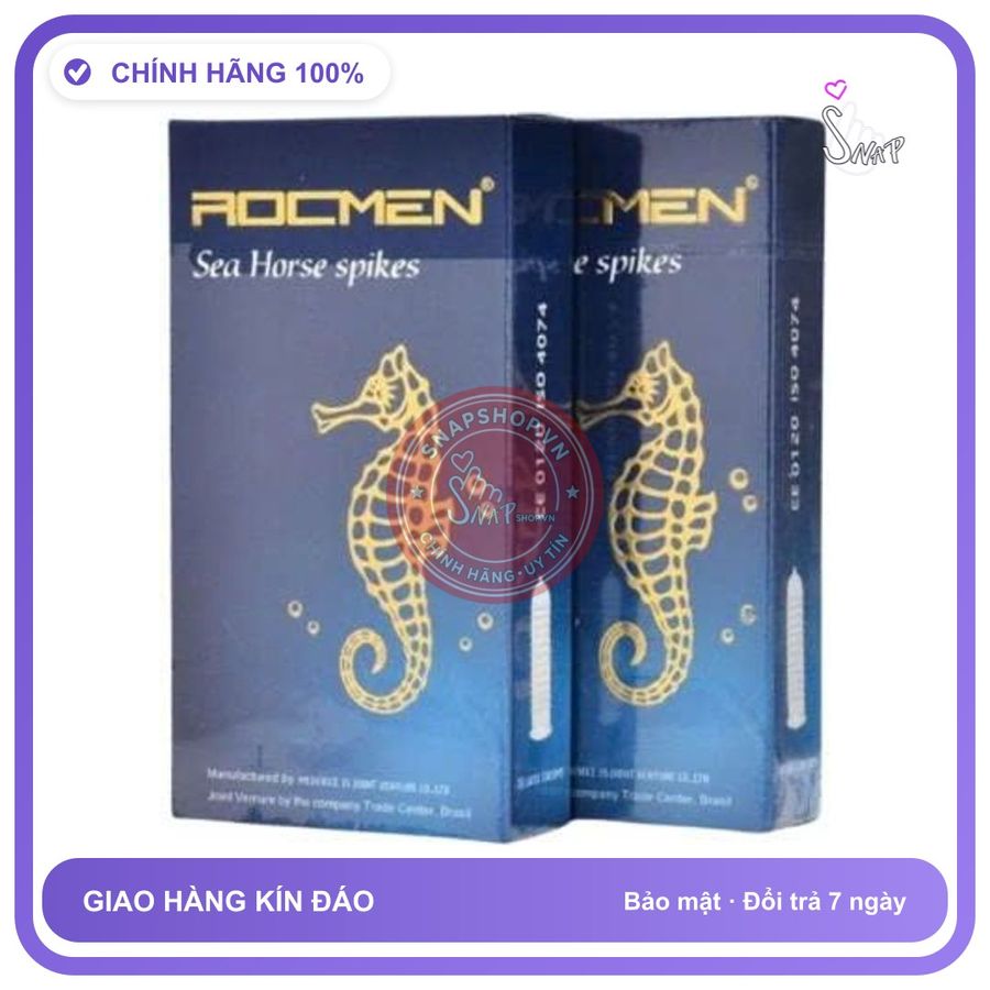 (Che Tên) Bao cao su Rocmen gai, mang lại cảm giác mới lạ, Hộp 10 bao Cao Cấp Bảo Đảm
