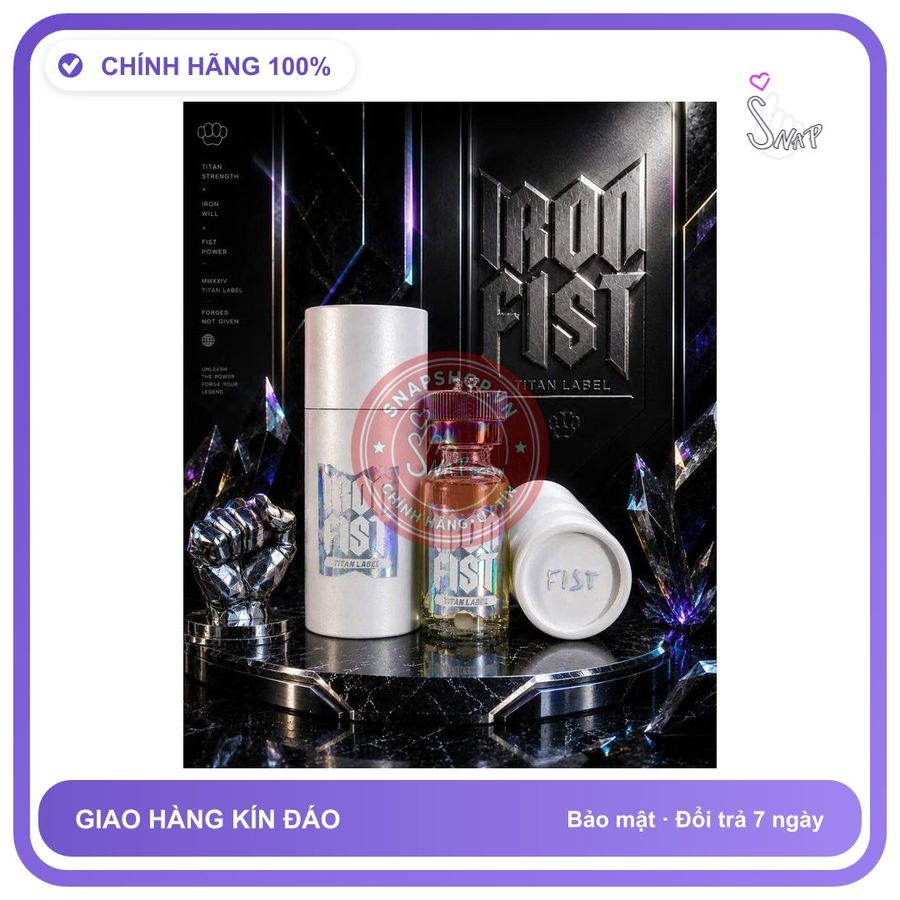 (Che Tên) Popper pháp 30ml, Siêu Mạnh, Hương Thơm Nước Hoa, hỗ trợ Cực Mạnh Hộp Trắng Kín