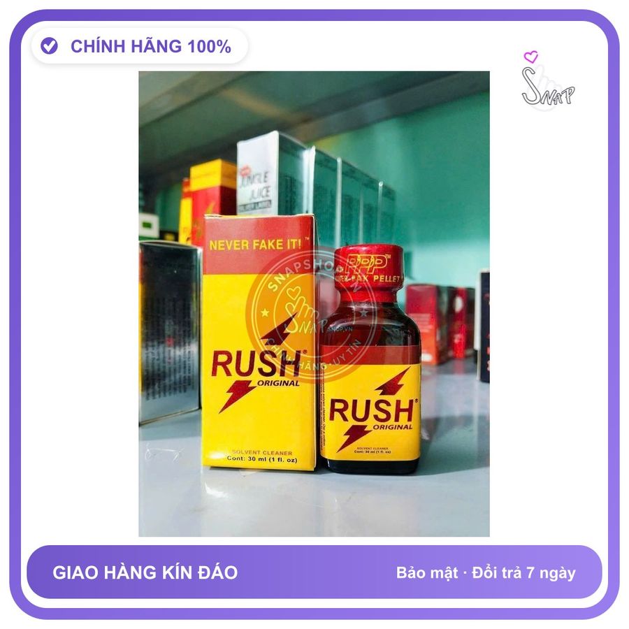 (Che Tên) Chai hít vào mũi Popper 30ml USA, giúp tăng cảm giác, hỗ trợ cực mạnh, che tên Hỗ Trợ 24/7