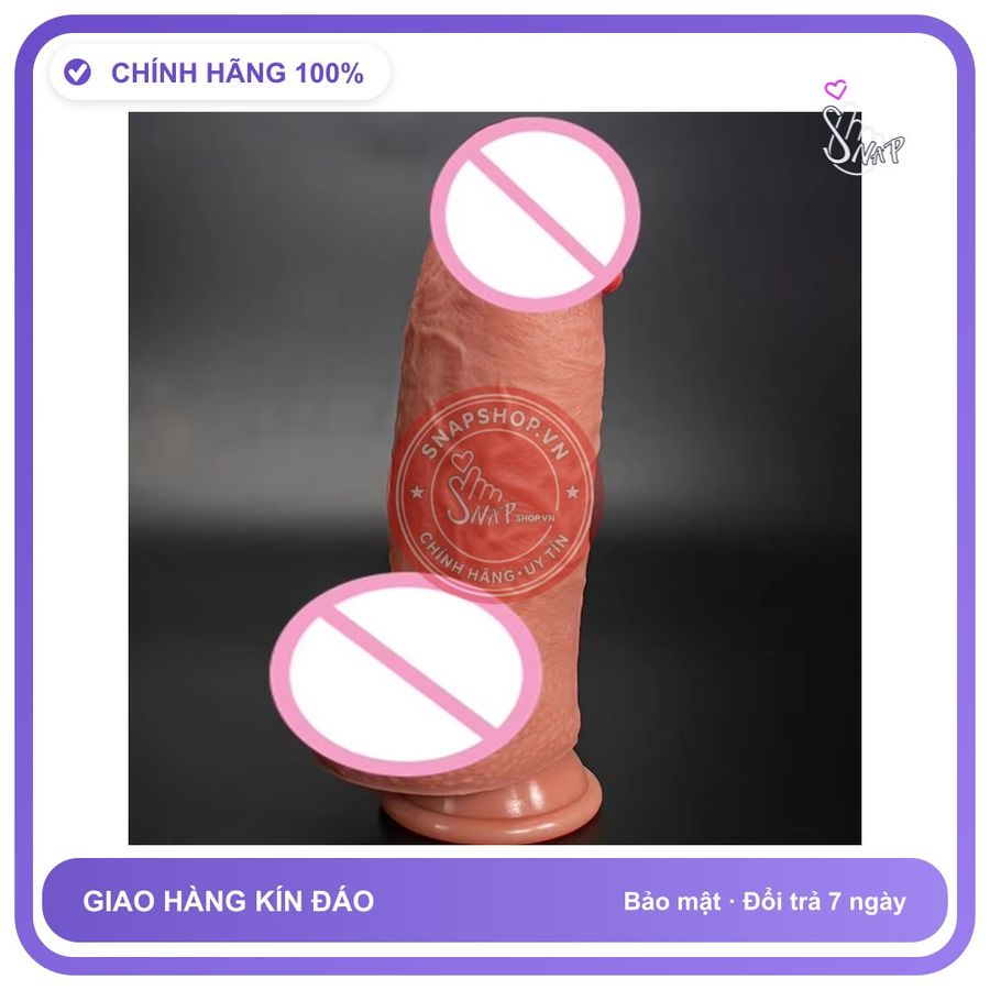 (Che Tên) Dương Vật Giả G Size Khủng 7cm Silicon Mềm Dẻo Hỗ Trợ 24/7