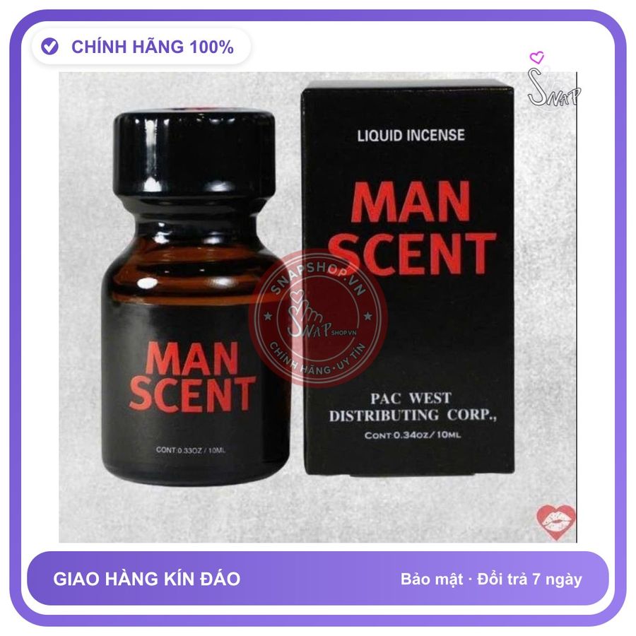 (Che Tên) Chai hít Popper 10ml, giúp nam nữ tăng cường khoái cảm, giúp phê lâu hơn, che tên sp Chuẩn Auth