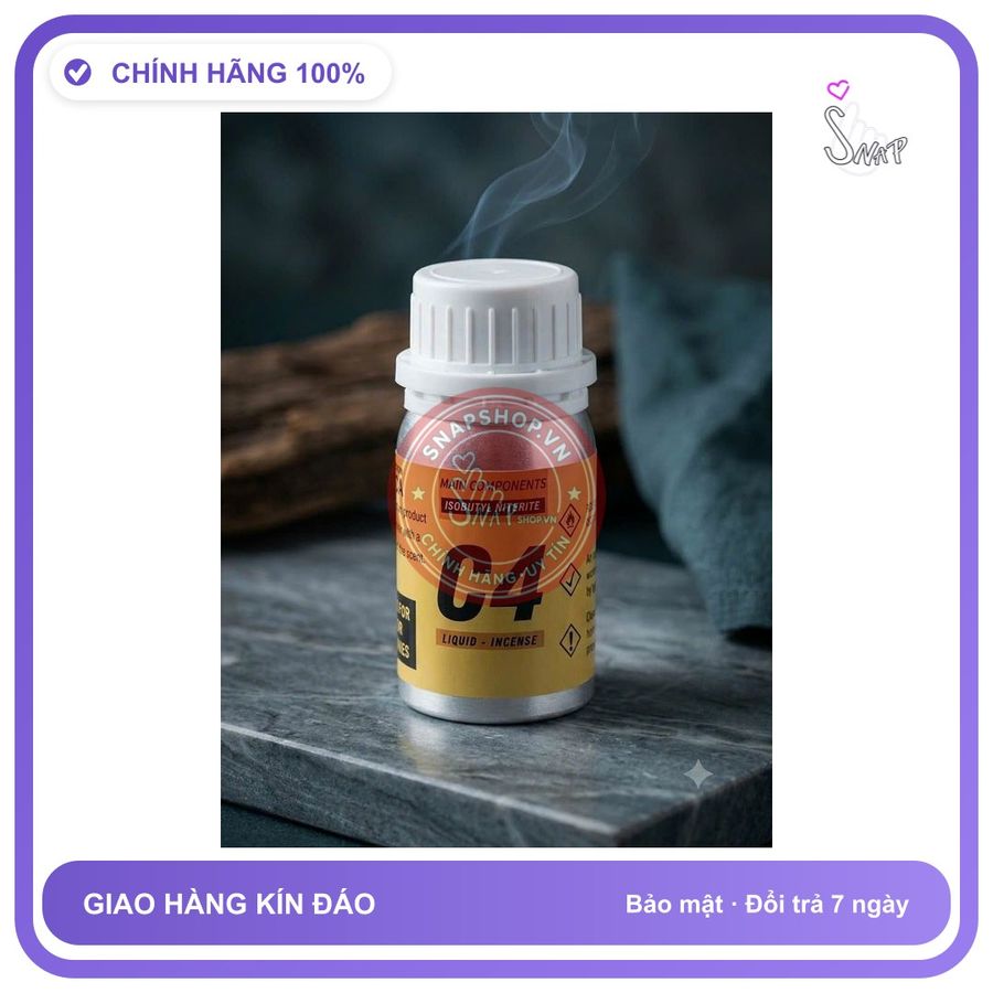 (Che Tên) Chai hít Popper khô 60ml, hàng mỹ chính hãng, giúp hương phấn lâu hơn, mang lại cảm giác cực phê - Snapshop