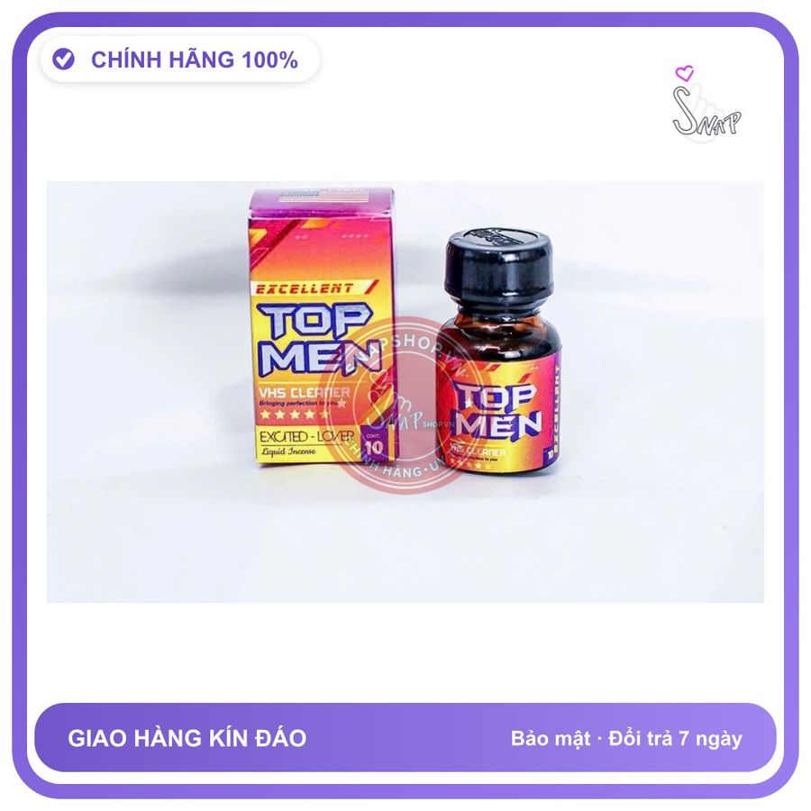(Che Tên) Chai hít tăng khoái cảm popper 10ml cho top men, giúp cương cứng, lâu ra kéo dài thời gian quan hệ,che tên Giao Nhanh Toàn Quốc