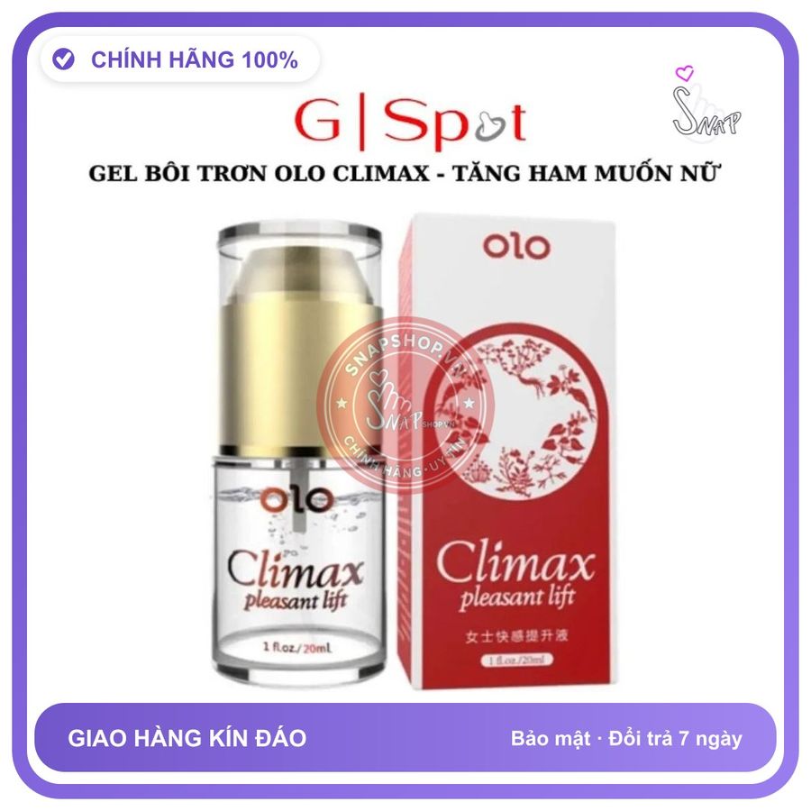 (Che Tên) Gel Bôi Trơn Tăng Ham Muốn Khoái Cảm Nữ OLO Climax 20ml Cao Cấp Bảo Đảm