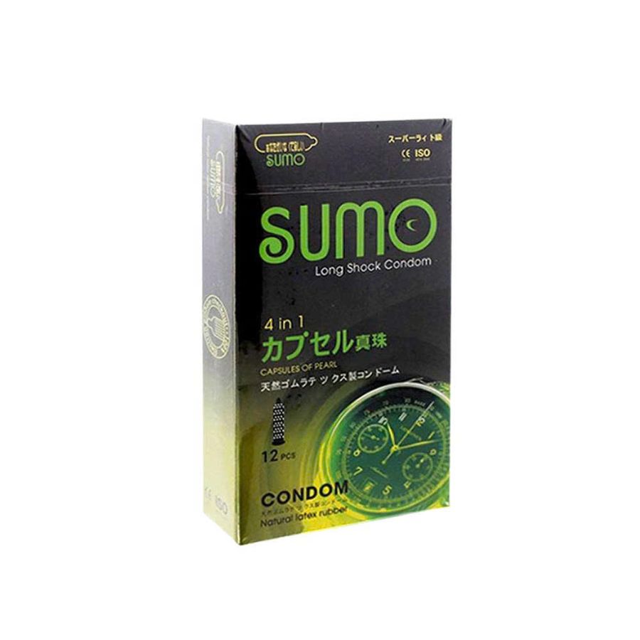 Bao cao su Sumo Nhật Bản gân gai, kéo dài thời gian,  Hộp 12 bao