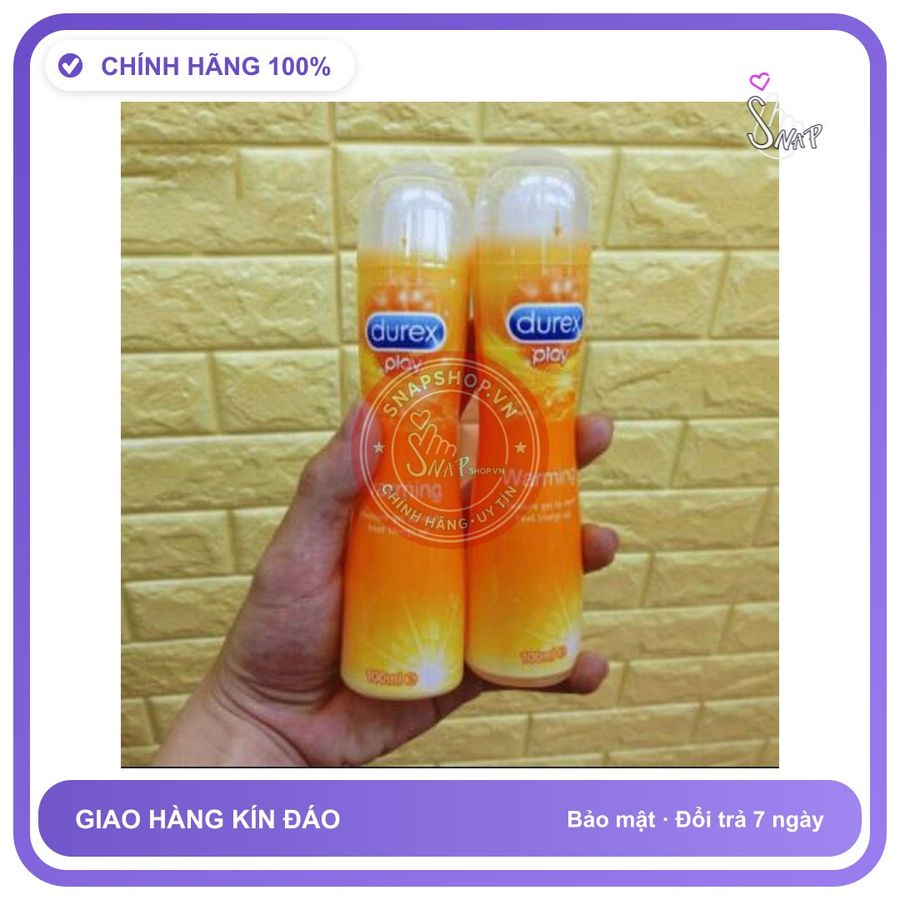 (Che Tên) Gel bôi âm đạo,gel bôi giảm đau hậu môn Durex Play Warming nóng ấm - Snapshop