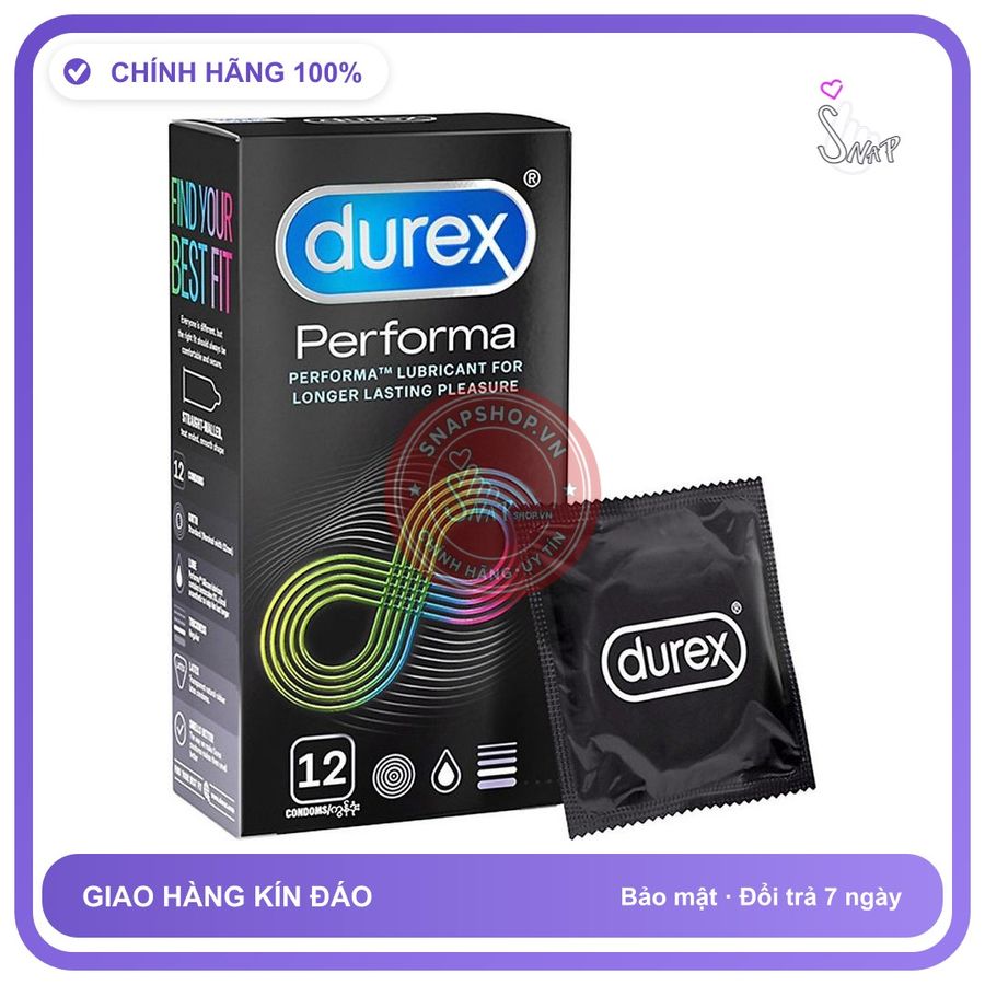 (Che Tên) Bao Cao Su Durex Performa Chính Hãng Thái Lan - Snapshop