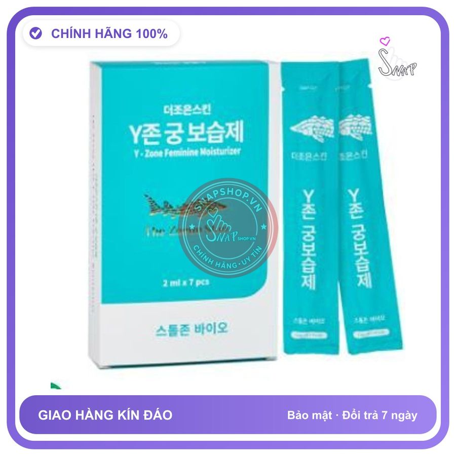 (Che Tên) Gel Vệ Sinh và Phục Hồi Âm Đạo Phụ Nữ: Y-Zone Feminise Moisturizer HỘP 7 QUE Hỗ Trợ 24/7