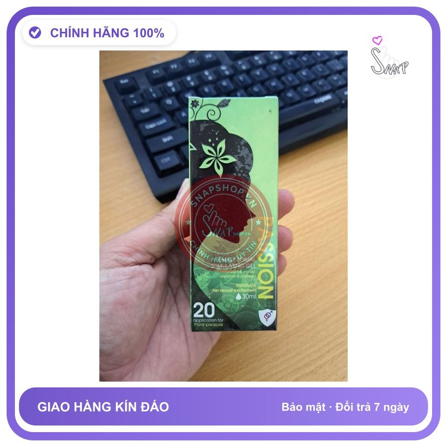 (Che Tên) Gel bôi âm đạo giảm khô rát gốc nước cho nữ Passion lọ 30ml Bảo Mật Tuyệt Đối