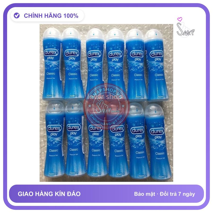 (Che Tên) Gel Durex Play Classic 50ml Hộp Trắng Kín