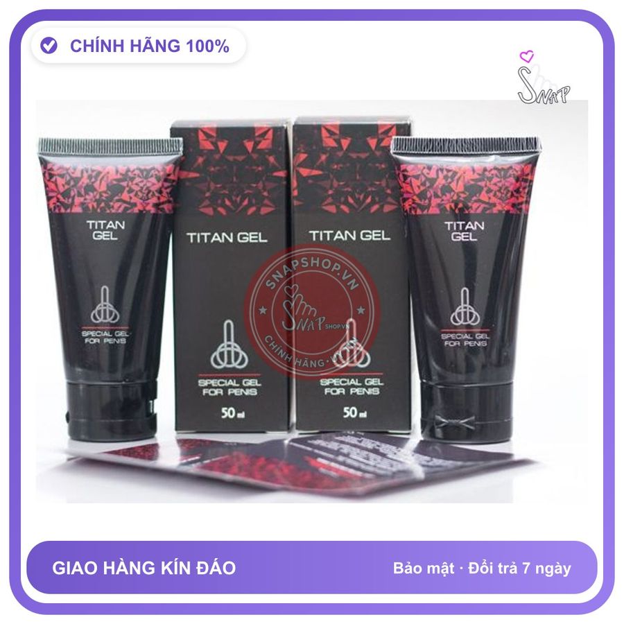 (Che Tên) gel bôi tăng kích thước dương vật,kéo dài thời gian quan hệ cho nam Titan Gel chính hãng của Nga - gel bôi tăng kích thước - Hàng Mới Về