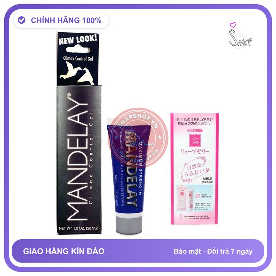 (Che Tên) Gel bô.i trơ.n Mandelay Chính Hãng Của Mỹ Kèm Gel Gói Nhật Bản Giao Nhanh Toàn Quốc
