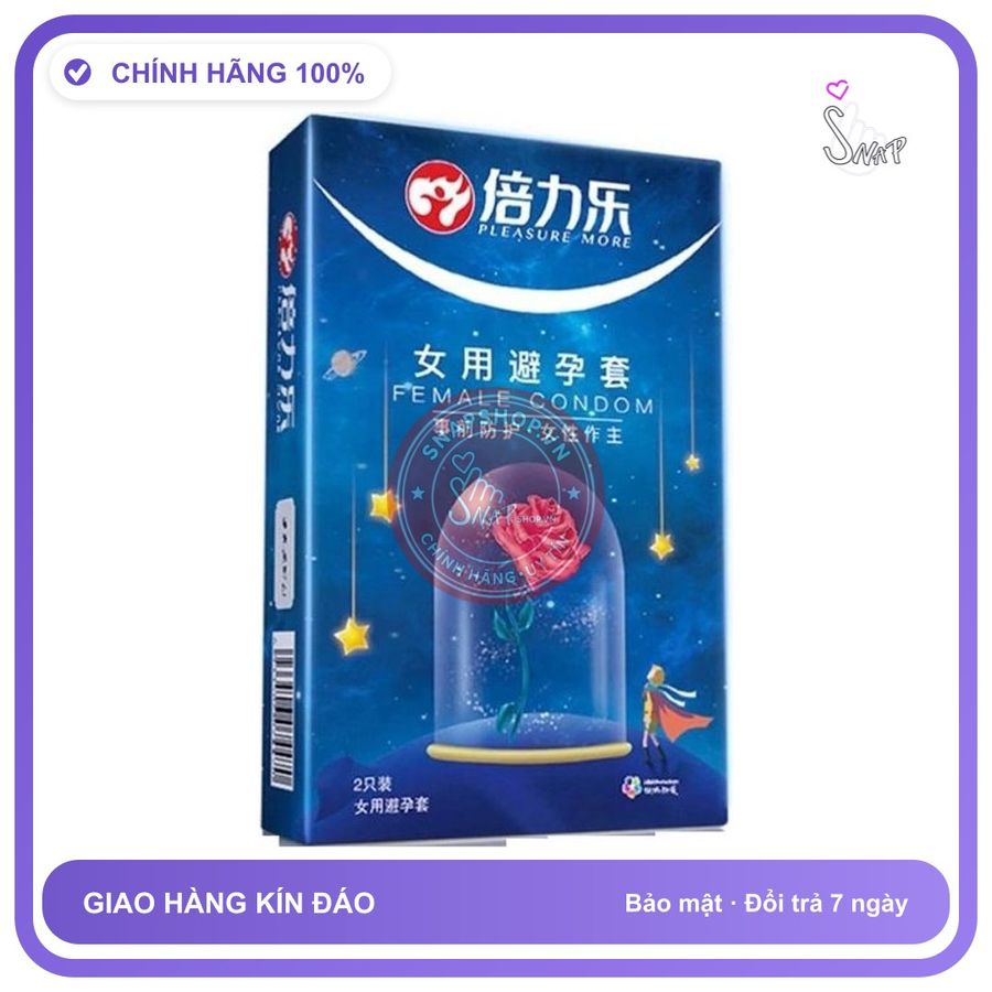 (Che Tên) Combo 2 Hộp Bao Cao Su Phụ Nữ Mỏng Trơn Female Condom H2 - Snapshop