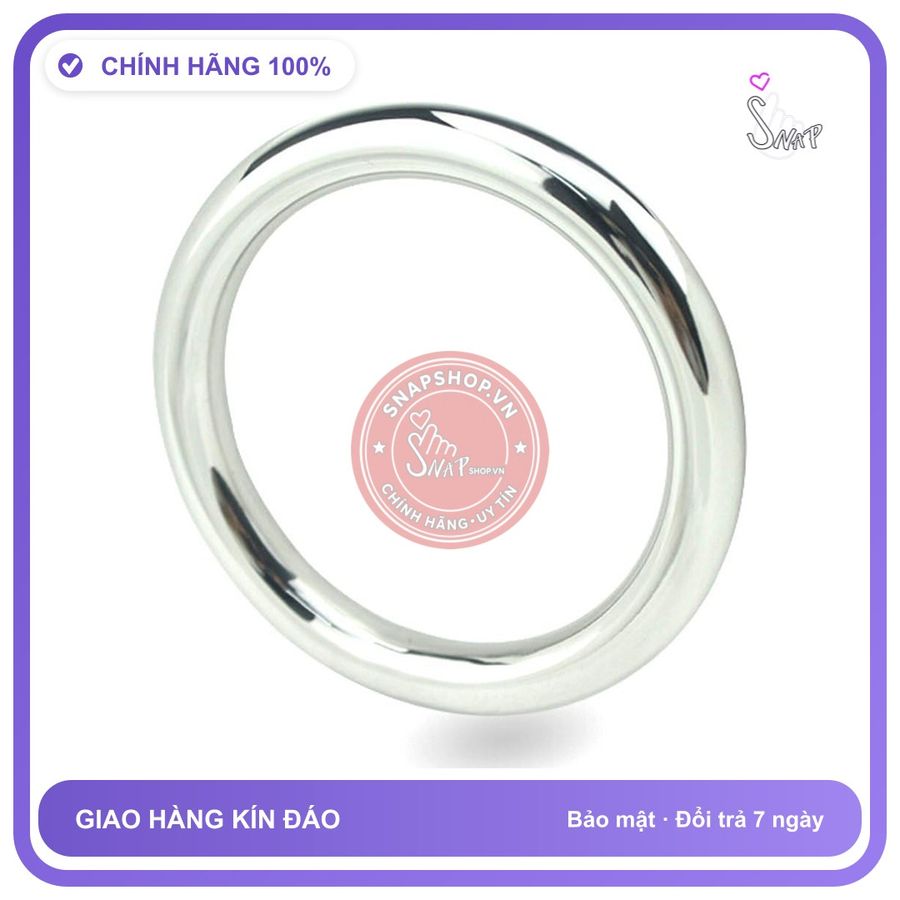 (Che Tên) Vòng Inox Trơn Bản Tròn - Hàng Mới Về