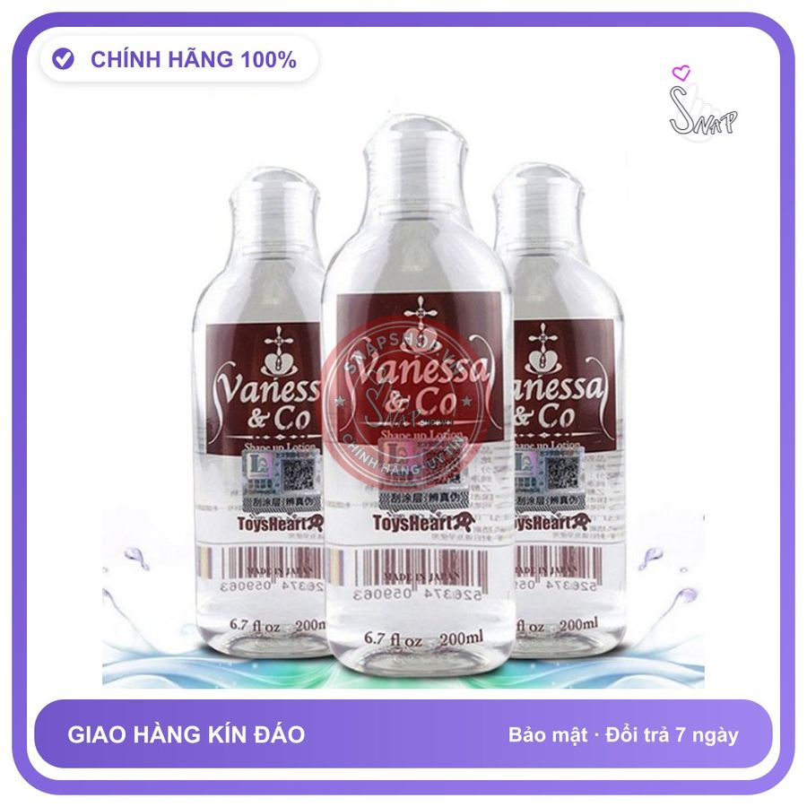 (Che Tên) Gel Bôi Âm Đạo Tinh Chất Sâm Tự Nhiên Vanessa 200ml - Bôi Trơn Bảo Mật Tuyệt Đối