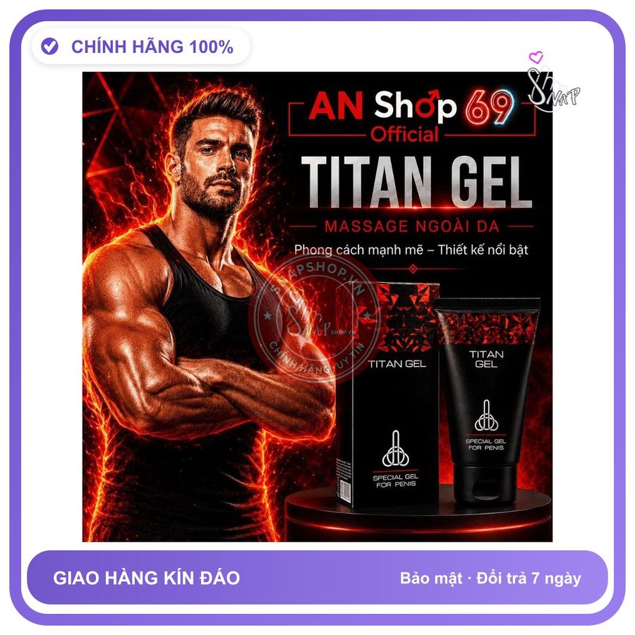 (Che Tên) Gel bôi trơn - Titan Gel loại Đỏ Siêu Sale Top Bán Chạy Chuẩn Auth