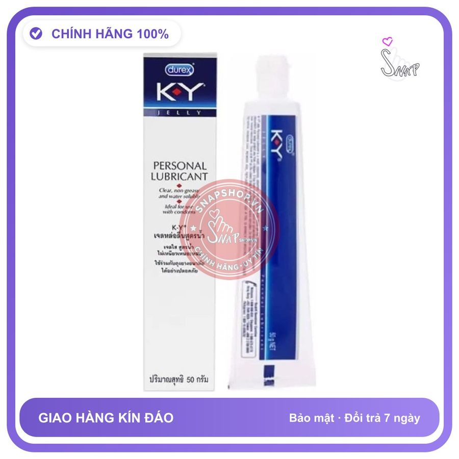(Che Tên) Gel Bôi Trơn Durex KY Jelly Chính Hãng Thái Lan - 50g Bảo Mật Tuyệt Đối