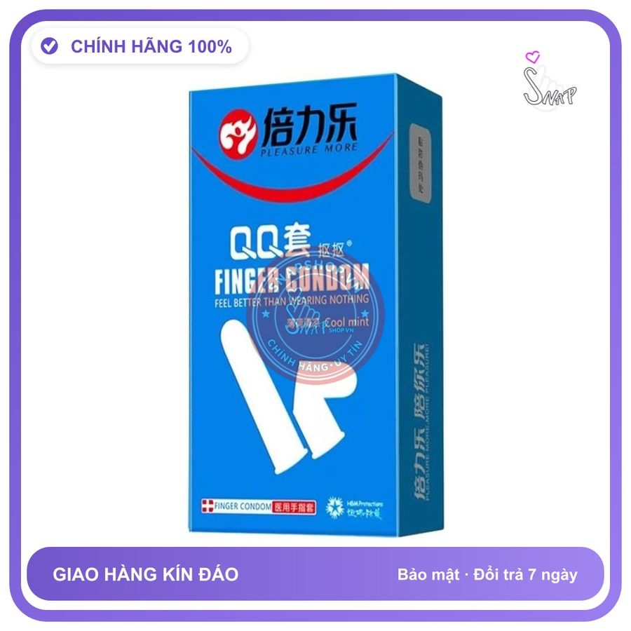 (Che Tên) Bao Cao Su Ngón Tay Finger Condom - Hộp 10 Chiếc Giao Nhanh Toàn Quốc