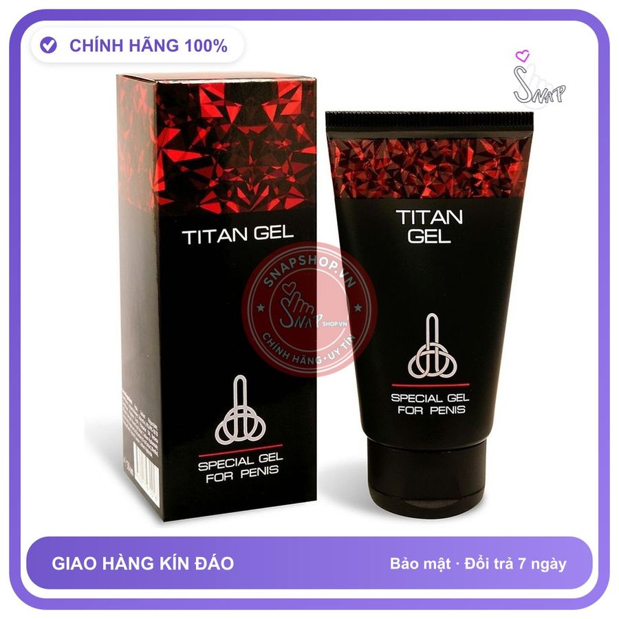 (Che Tên) Gel bôi tăng kích thước Titan Nga chính hãng 50ml Hỗ Trợ 24/7