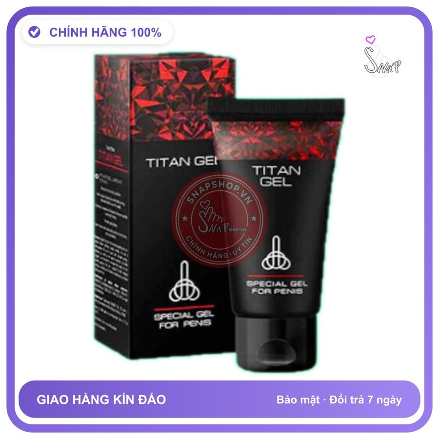(Che Tên) Gel Titan Nga SGP 50ml đen chính hãng chăm sóc nam giới Chuẩn Auth