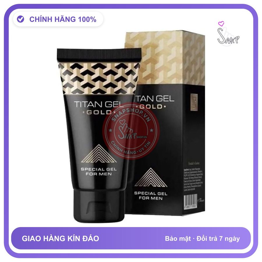 (Che Tên) Gel bôi tăng kích thước cao cấp Titan Gold - Chai 50ml 347179 - Snapshop