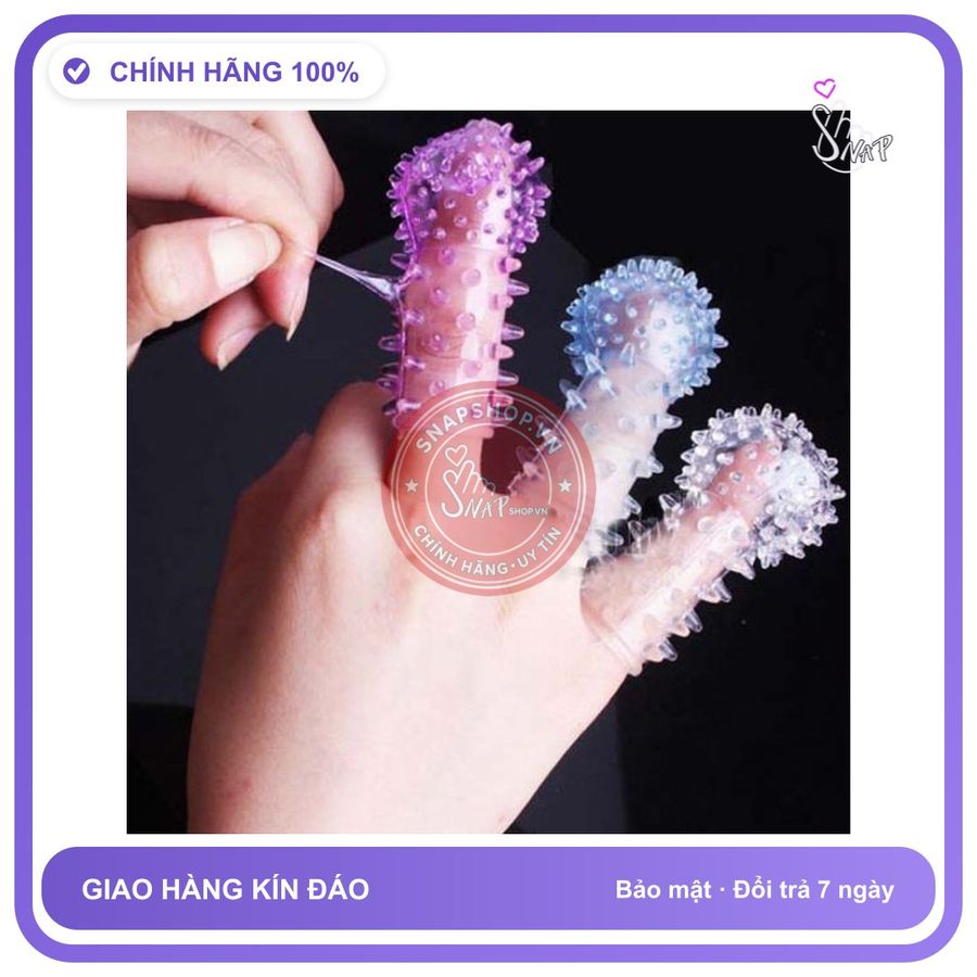 (Che Tên) Bao cao su gân gai đeo ngón tay combo 3 chiếc Giao Nhanh Toàn Quốc