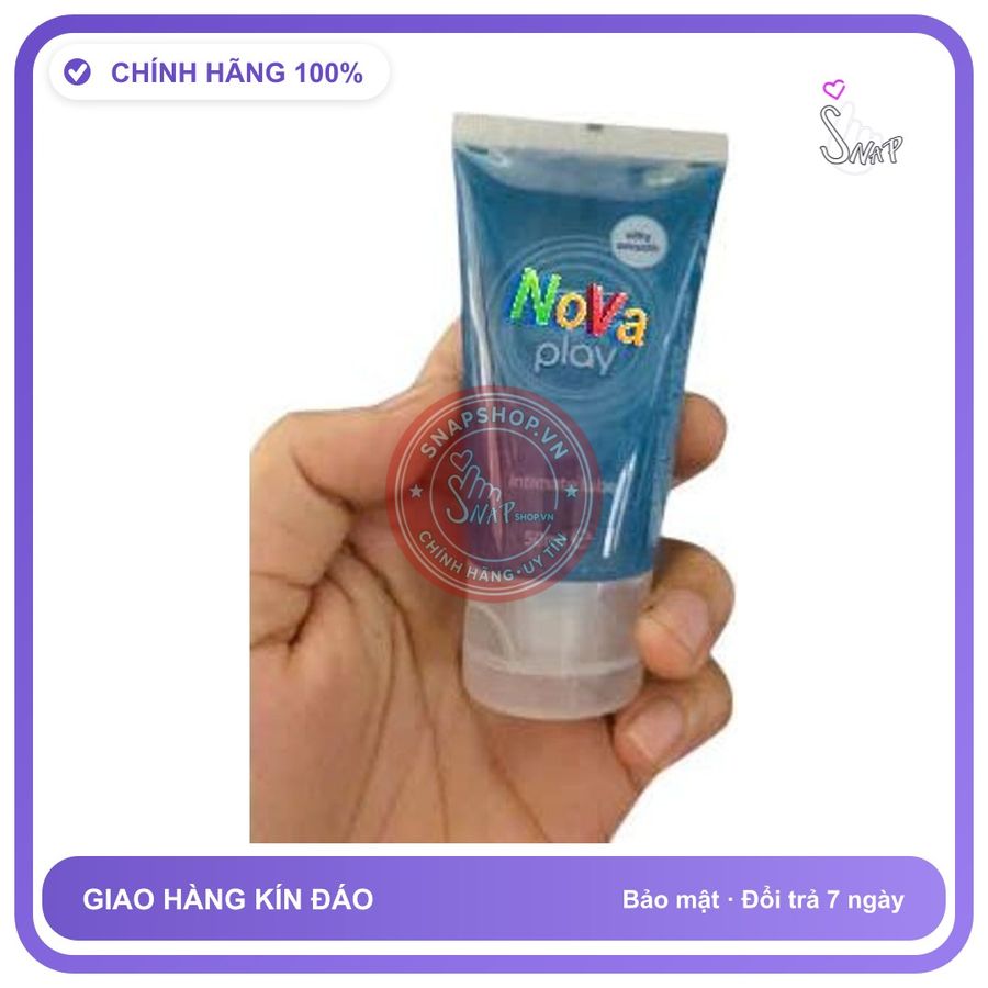 (Che Tên) Gel bôi NoVa Play Intimate Lube Thái Lan 50ml chính hãng Hỗ Trợ 24/7
