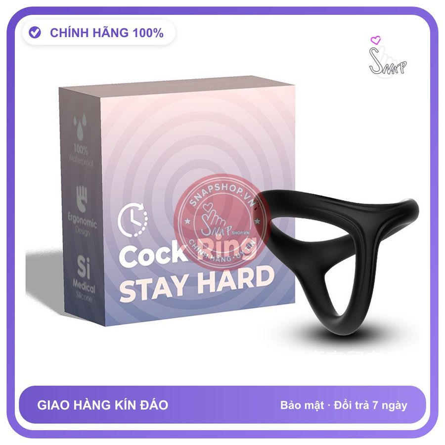 (Che Tên) Vòng Đeo 3 Nhánh Stay Hard Kéo Dài Thời Gian Quan Hệ Cao Cấp Bảo Đảm