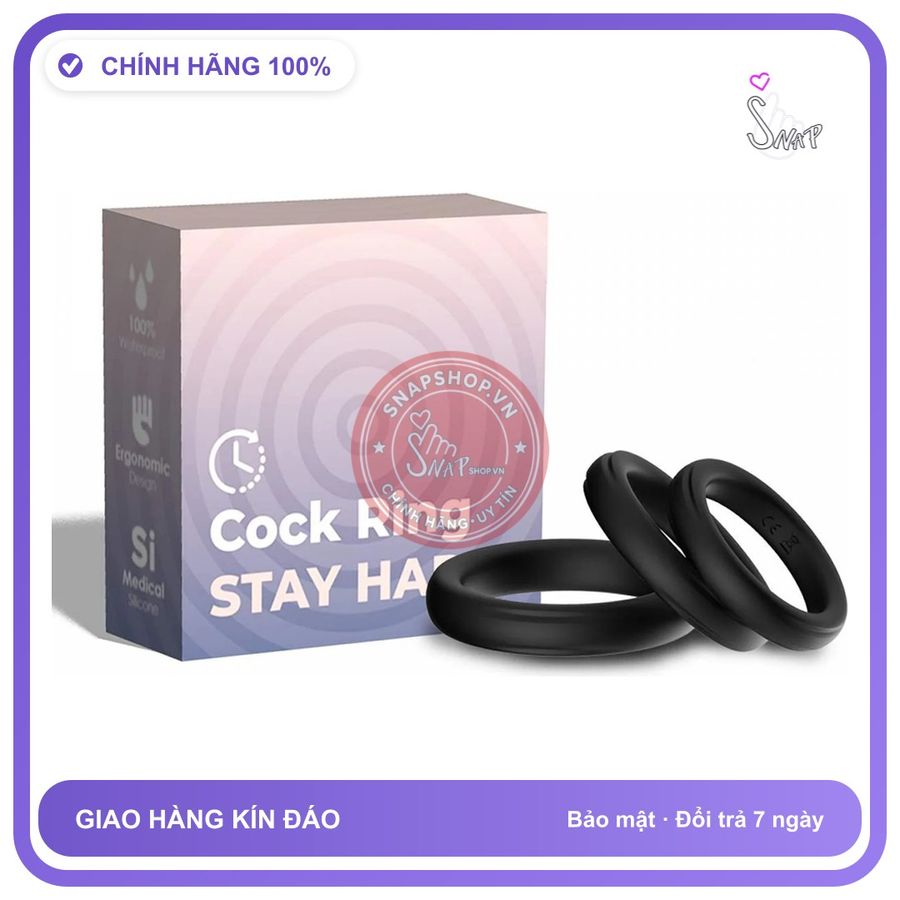(Che Tên) Set Vòng Đeo Stay Hard Dạng Tròn Kéo Dài Thời Gian Quan Hệ - Hàng Mới Về
