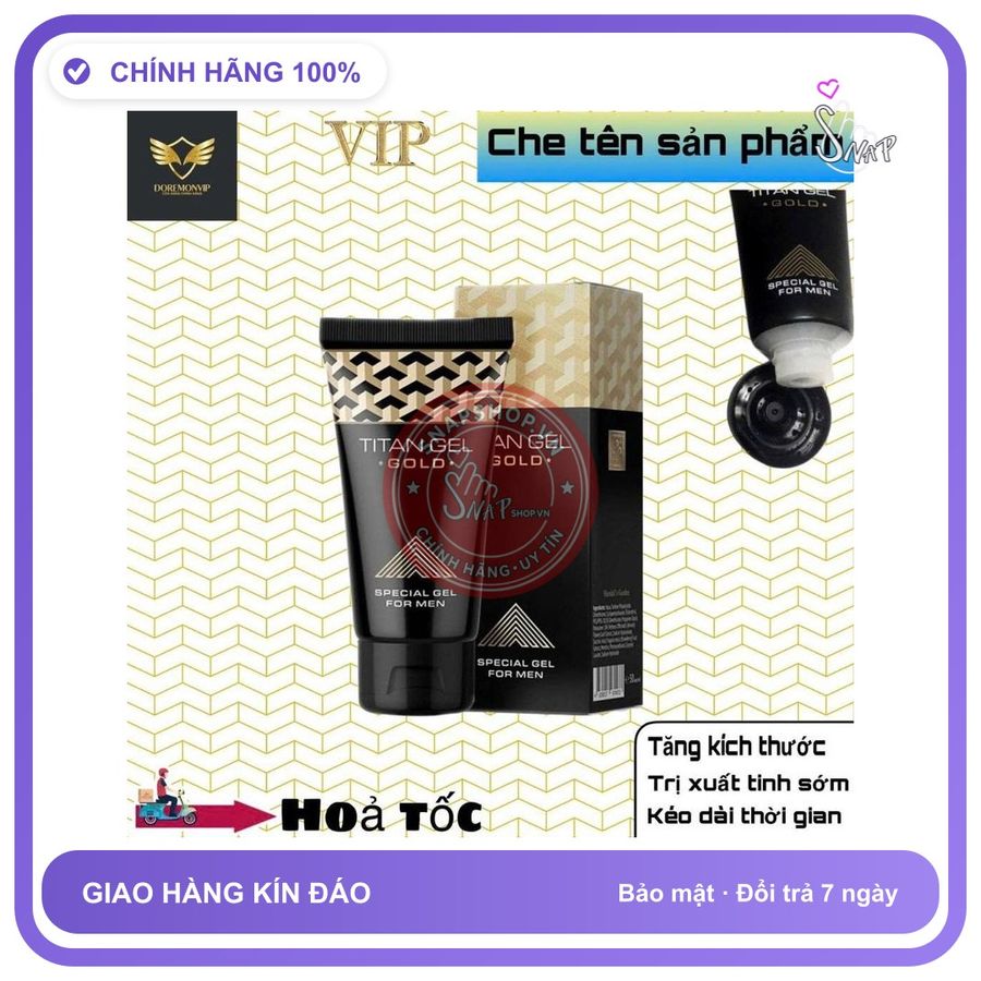 (Che Tên) Gel Titan Gold Hàng Mega sale Trợ giá tốt cho nam giới - Hàng Mới Về