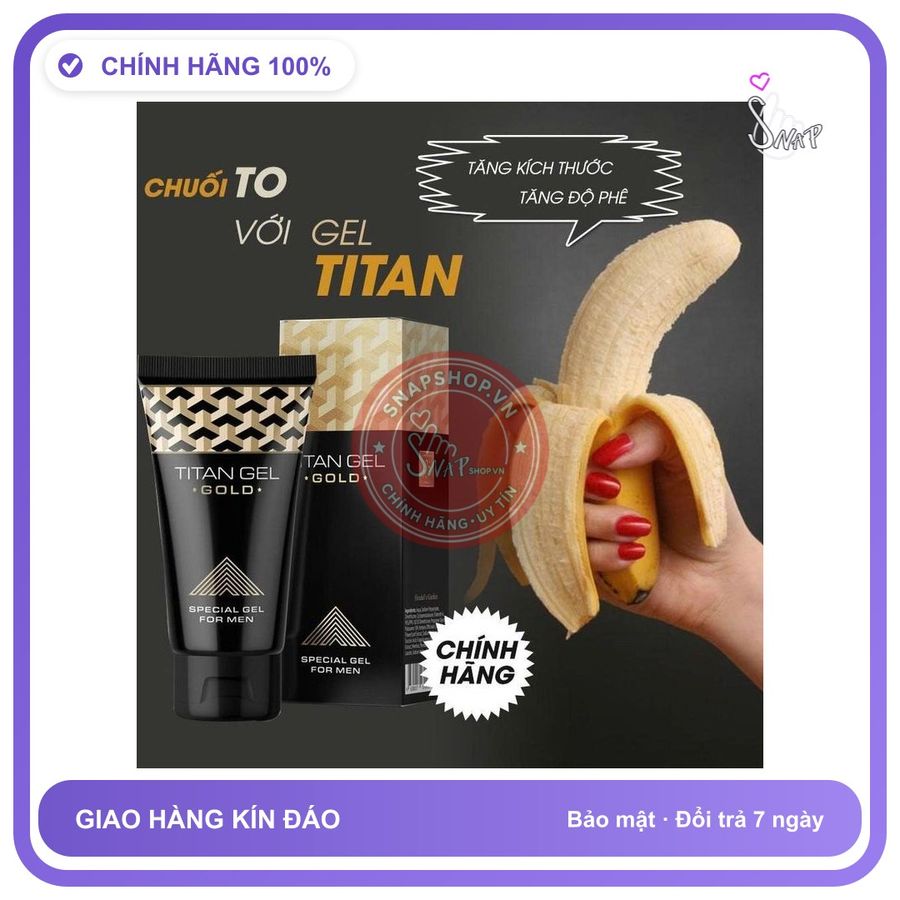 (Che Tên) Gel Titan Gold Trợ Giá Tốt Kèm Quà Tặng Chuẩn Auth