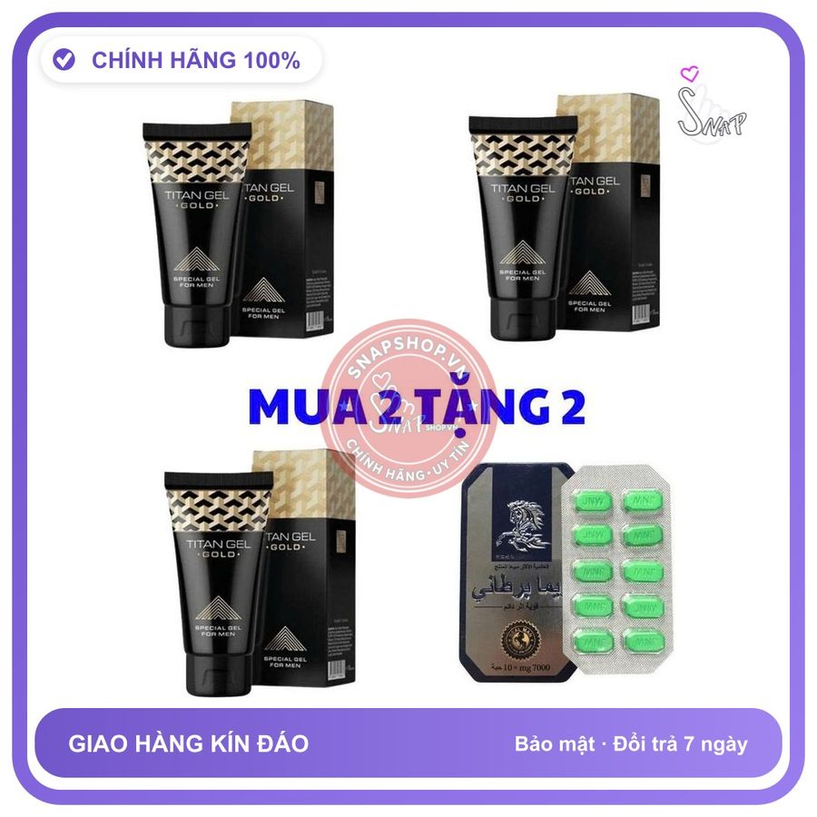 (Che Tên) Gel Titan Gold Hàng chuẩn Nga Mua 2 Tặng 1 Thái Xanh Trợ Giá Tốt Kèm Quà Tặng - Snapshop