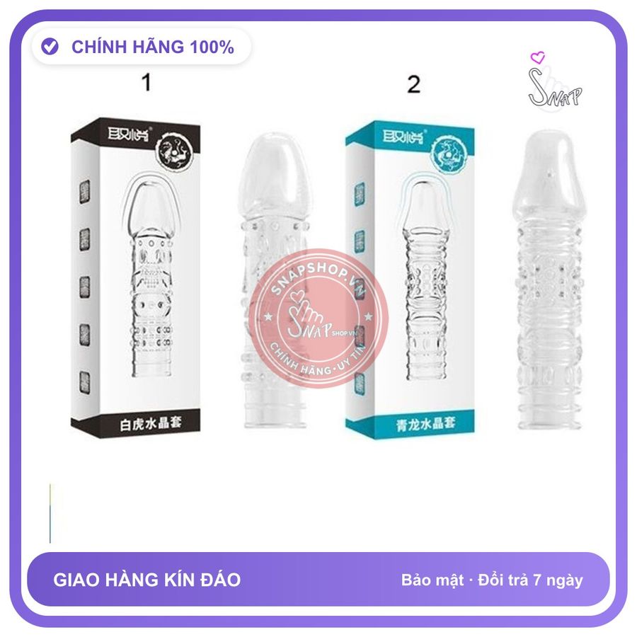 (Che Tên) Bao Cao Su Đôn Dên Tăng Kích Thước Gân Gai To Đầu Trơn - Hàng Mới Về