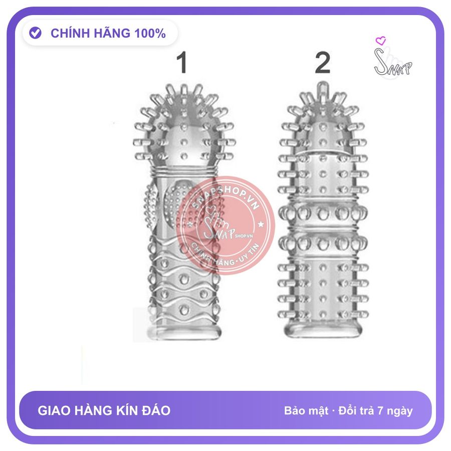 (Che Tên) Bao Cao Su Đôn Dên Ngón Tay Có Gai Và Bi Aichao (Giao Ngẫu Nhiên) Hỗ Trợ 24/7